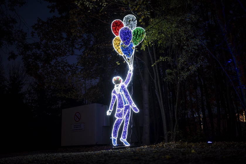 Lumina Park koło Zamku Topacz. Tym razem motywem przewodnim jest Akademia Pana Kleksa